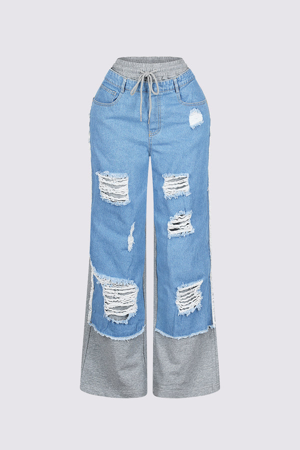 Glide Denim Fleece Pants